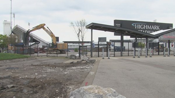 Demolition of old Highmark Stadium underway