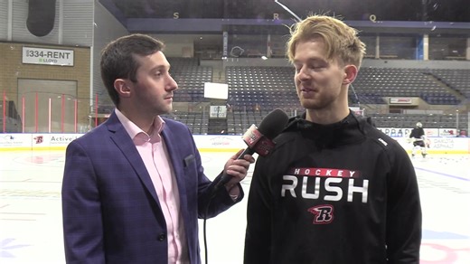2.2K views · 37 reactions | Forward Matt Hubbarde catches up with Cory prior to game two against the Knight Monsters. Watch the full interview: https://youtu.be/IOX_0VyzhCM | Rapid City Rush | Facebook
