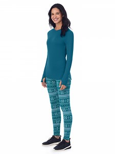 ClimateRight by Cuddl Duds Base Layer 2-piece Base layer Top and Legging Set (Women's and Women's Plus)