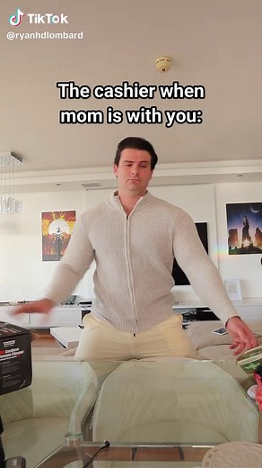 Cashier Interactions: With Mom vs Alone