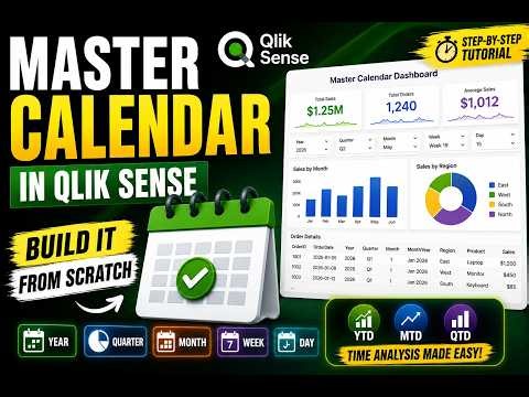 Master Calendar in Qlik Sense | Build It From Scratch (Step-by-Step Tutorial)