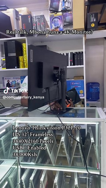 This Lenovo Thinkvision P32P-20 32 Inch 4K display monitor is ideal for video editing,Graphic designing,Architectural 3D Rendering. Ditch that full HD monitor!! Crisp Ultrasharp display! Call or WhatsApp me on 07_08_69_88_86_ Location: Nairobi CBD,Along Moi Avenue , Rahimtulla Trust Building, Opposite Bihi Towers, 2nd floor shop 32B. #4kdisplaymonitor #lenovothinkvision #3840x2160 #4kmonitor