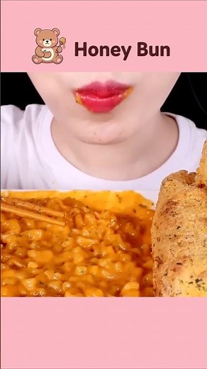 Spicy Carbo Noodles Mukbang ASMR