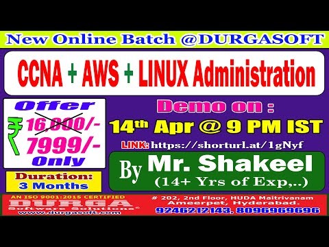 CCNA + AWS + LINUX Administration Online Training @ DURGASOFT