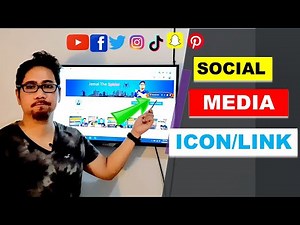 How To Add Social Media Icon/Links To Your YouTube Banner or Channel Art