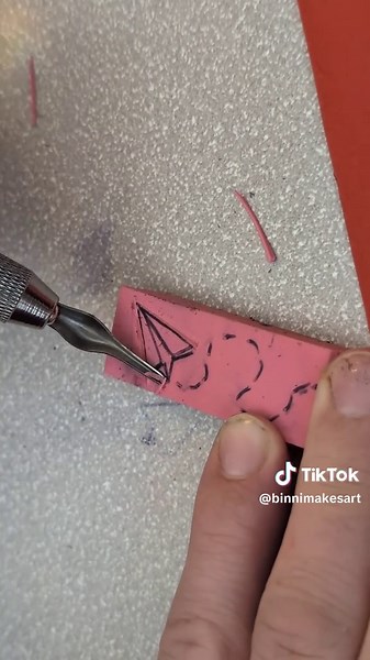 Creative Eraser Stamp Art for Your Free Art Box