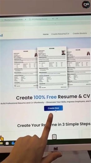 Best Website For Create Resume Free 👌🔥😮#resume #windows