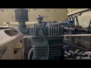 20 HP Quincy Air Compressor QR-25 Horizontal Series Model 390 with 20 HP GE Motor