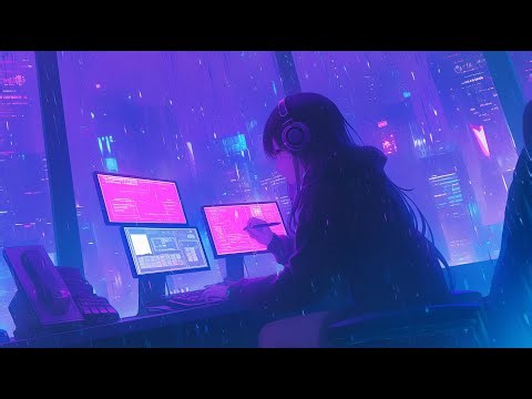 Night City Rain 🌧️ Cyberpunk Lo-Fi for Coding & Focus [2025] Neon Hacking Vibes