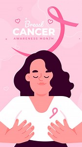 Free stock video - An animation of breast cancer awareness concept
