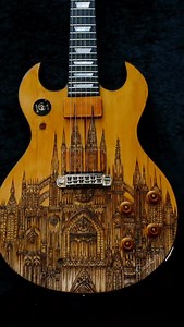 I started making me Signature Pyrography Cindy Cathedral models 12 years ago. 🔥✨ Here are some clips of the process, complete builds and details of some of the guitars throughout the years. 🤍 Thank you all as always for the love and support. Xx | Cindy Guitars
