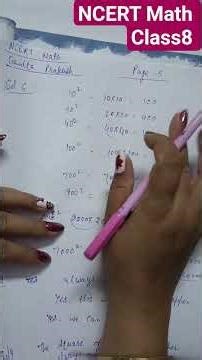 NCERT Math #Class8 Chapter 1 #Page 5 Question 6 and 7 #shorts #ytshorts #kritarthstudypoint