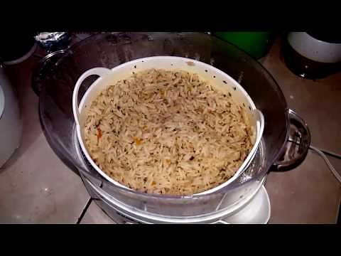 How to make seasoned rice in Black and Decker Steamer
