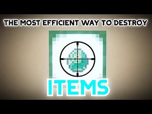 The Most Efficient Way To Destroy Items In Minecraft