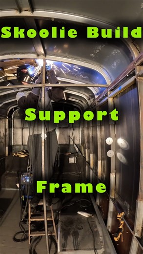 Skoolie Build: Support Frame Installation #skoolie #skoolieconversion #skoolielife #skooliebuild #skoolieconversion #skoolieconversions #buslife #busconversion #busbuild #diy | Ben Morris