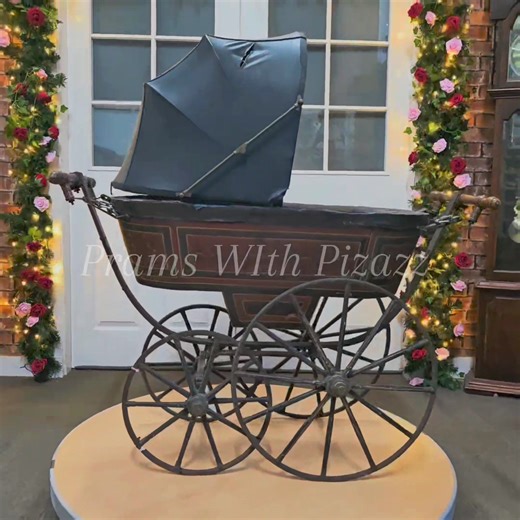 One of our cherished collection and possibly the oldest pram in the UK? Simpson Fawcett & co were established 1860 being the first manufacturer of the single hammock suspension pram in the 1870's William Wilson learned his craft at Simpson Fawcett, then founded SilverCross in 1877 at just age 21!! They made the first double spring hammock suspension pram, this type of suspension is still used today on balmoral and similar model of prams with the cee chassis. Who knows william wilson may have eve