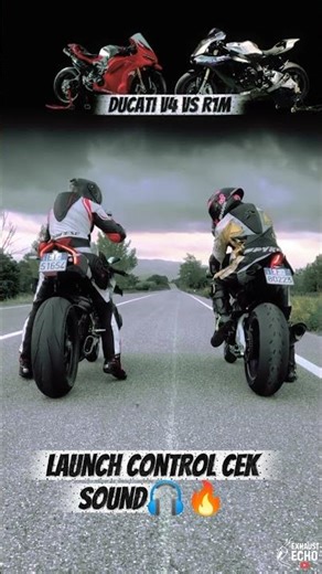 Ducati V4 vs Yamaha R1M – Launch Control Sound Battle 🔥🎧