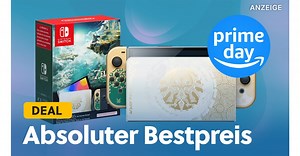 Nintendo Switch OLED im Zelda Stil am Amazon Prime Day: Schnappt euch jetzt die Special Edition mit Spiel zum Bestpreis