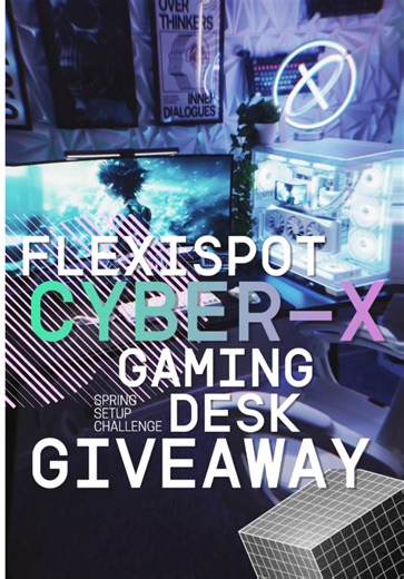 Tired of your crappy gaming setup? 👀 I just rebuilt my desk setup with the FlexiSpot Cyber X Standing Desk, and FlexiSpot is giving one away as part of the CyberX Spring Setup Challenge. Here’s how to enter: 💬 Comment your current gaming setup below ❤️ The top 3 most-liked comments win prizes 🥇 1st Place — CyberX Standing Desk 🥈 2nd Place — FlexiSpot Ergonomic Chair ($200 value) 🥉 3rd Place — FlexiSpot Desk Accessories 📅 Challenge runs March 17 – March 24 🏆 Winners announced March 26 📦 W