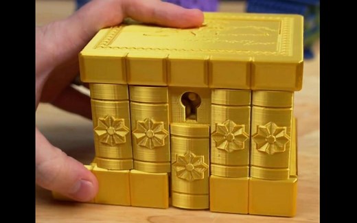 硬核3D打印迷宫盒X2（Puzzle Box）-有人说像骨灰盒（开源图纸下载地址见简介）