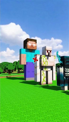 Tiny to Colossal Steve VS Mobs #minecraft #teardown