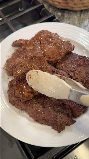 Moose steak for dinner. Yes, I like it well done. #moose #steak #meat