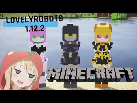 LOVELY ROBOT MOD - Guerreras robots MUY lindas - Minecraft Mods 1.12.2 Review ESPAÑOL