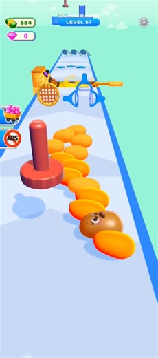 🍟खेल potato Rush Stage-57 Android Game strategy video #shorts #gameplay #खेल @marblerun-asmr