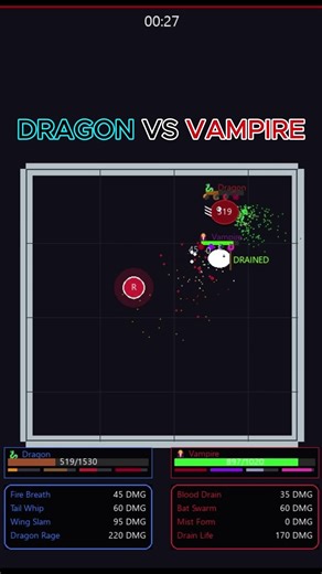 Dragon vs Vampire 🐉 vs 🧛🏻-py games
