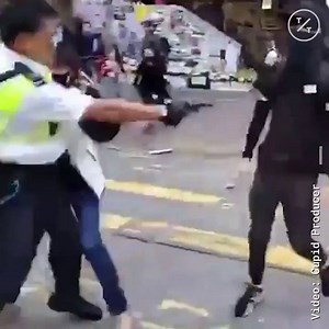 36K views · 110 reactions | WARNING, THIS VIDEO CONTAINS GRAPHIC CONTENT: A Hong Kong police officer shot a protester point blank during Monday's chaos. He’s currently in intensive care. Here's the latest: https://bloom.bg/32BQ7Na | Bloomberg Asia | Facebook
