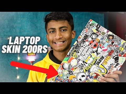 Best Laptop Skin at 200rs | Best Laptop sticker 2021 & how to apply on laptop ⚡🔥