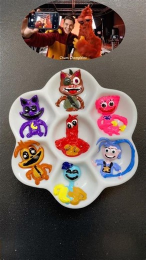 Poppy playtime colour mixing #colourmixing #satisfying #art