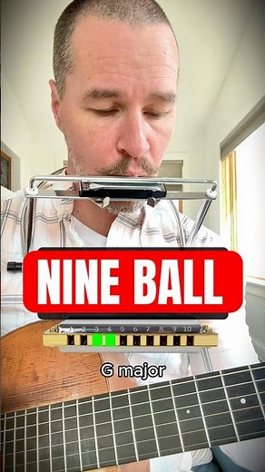 Nine Ball Zach Bryan Harmonica Tutorial #harmonica #tutorial