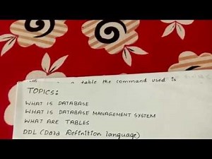 Database management system ( basics- part 1)