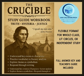 The Crucible – Study Guide Workbook (High School Literature Unit)