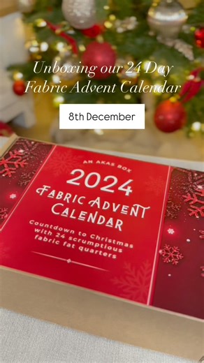 Day 8 of our Fabric Advent Calendar 🎁❤️ #unboxing #fabricadventcalendar #adventcalendar #sewing #lovefabrics | Always Knitting & Sewing