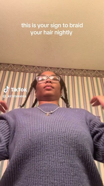 Nightly Hair Braiding Routine for Natural Hair