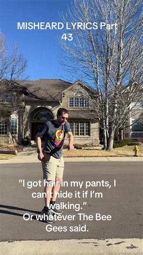 MISHEARD LYRICS Part 43 “I got hair in my pants, I can’t hide it if I’m walking.” Or whatever The Bee Gees said. The Bee Gees - “Night Fever” Misheard Lyrics: “I got hair in my pants, I can’t hide it if I’m walking.” Actual Lyrics: “I got fire in my mind, I get higher in my walking.” I can’t unhear these lyrics, now that Stevie T (Steve Terryberry) and Coxy pointed them out in YouTube videos. I think a razor can help Barry Gibb with this problem. Enjoy another episode of these misheard lyrics he