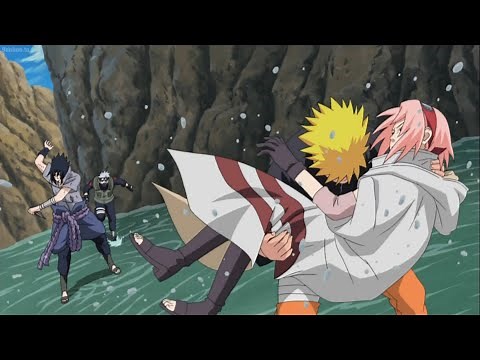 Naruto Saves Sakura From Sasuke Eng Dub (1080p)