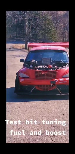 Dont mind the smoke from the new exhaust wrap.... but stutututu!#turboflutter #turboflutter😍 #boost #tuning #turbotest #testing