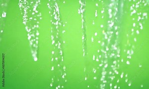 Raindrops Loop Greenscreen Background, steadily falling in smooth, rhythmic patterns