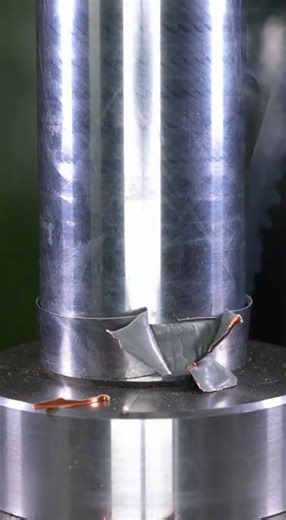 Exploding bullet on hydraulic press #hydraulicpress #crushing #crush