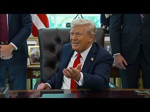 Trump signs cashless bail EO, takes questions from reporters | Aug. 25, 2025