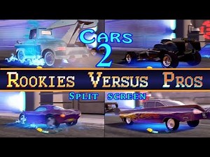 PS3 Cars 2 Splitscreen 4 Player Rookies Vs Pros Tokyo Mater Vs Ramone