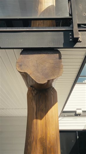 Crafted from real logs… designed for real life. Our post and beam log homes are designed to allow for flexibility in your build, while still retaining the unique details of a log home. #mountainridgeloghomes #loghomeliving #customloghomes #handcraftedloghomes #loghomes #craftsmanship | Mountain Ridge Log Homes