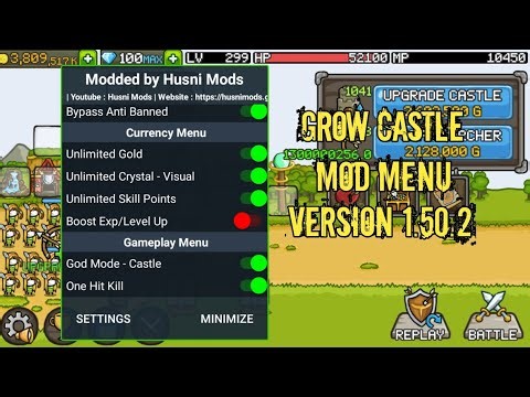 Grow Castle Mod Menu Version 1.50.2 | No Password