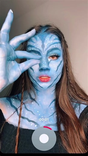 How I did the eye transition avatar makeup #tutorial do you want to see the results? #foryou