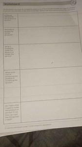 Worksheet 8On this sheet, you must do a feasibility study to s... | Filo
