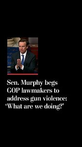 Sen. Chris Murphy (D-Conn.) delivered an impassioned speech on the Senate floor Tuesday, following a school shooting in Texas that left at least 14 students dead. “What are we doing?” he asked his colleagues. “Why are we here?” Murphy, who represents the state rocked by the 2012 Sandy Hook massacre, proceeded to press other lawmakers on gun reform. “I understand that my Republican colleagues will not agree to everything that I may support, but there is a common denominator that we can find.” | W
