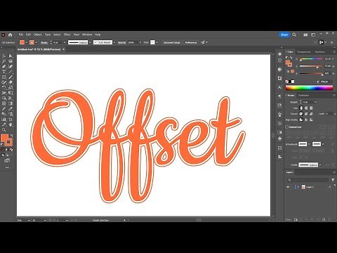 How to Create an Offset Path on Text in Adobe Illustrator
